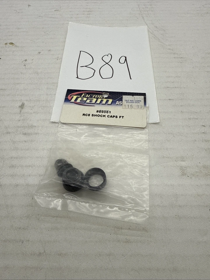TEAM ASSOCIATED 89061  RC8  SHOCK CAPS FT 89061 - Image 1 of 1