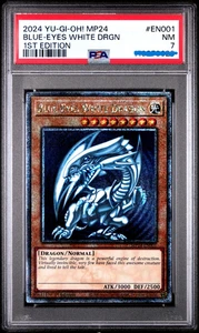 YUGIOH PSA 7 Blue-Eyes White Dragon MP24-EN001 QCR 1st Edition - Picture 1 of 1