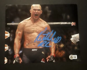 Ruthless Robbie Lawler firmado 8x10 Beckett Bas UFC - Imagen 1 de 1