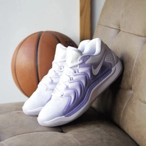 UOMO 10.5 - Nike KD 17 B.A.D. Ametista Polverosa VIOLA FJ9487-500 NUOVA - Foto 1 di 7