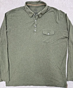 kuhl mens shirt XL wildfibre olive green long sleeve 100% organic cotton pocket - Picture 1 of 12