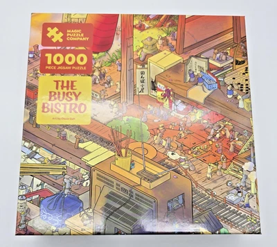 Magic Puzzle Company The Busy Bistro 1000 Piezas Rompecabezas Arte Ratas Foto 1 de 3
