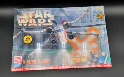 Star Wars X-Wing Fighter Plus Pack Model Kit  #8433 1997 AMT ERTL New Sealed - Image 1 of 4