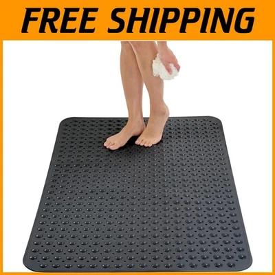 Очень большой коврик для душа в ванной — безопасные присоски - Изображение 1 из 4