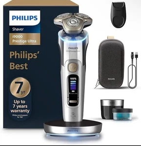Philips i9000 Prestige Ultra Afeitadora Eléctrica Húmeda y Seca XP9404/31 Cromo Sellado - Imagen 1 de 6