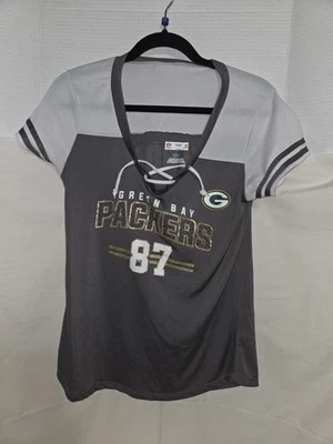 Camiseta deportiva Green Bay Packers NFL #87 brillante para mujer L Jordy Nelson Foto 1 de 4