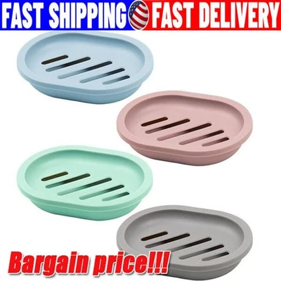 Contenedor autodrenaje soporte para jaboneros estuche baño ducha cesta caja de almacenamiento Foto 1 de 4