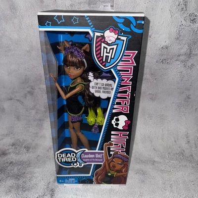 Monster High Dead Tired Clawdeen Wolf Daughter of the Werewolf 2012 NIB - Image 1 of 4