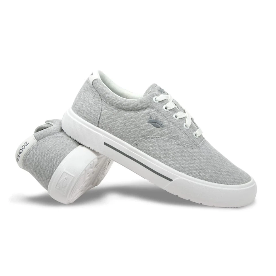 Fishooz Women's Sunwashed Lace Shoes Grey/White Size 6 (SUN-WLC-GRY-W06) - Image 1 of 1