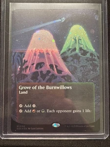 Grove of the Burnwillows (Borderless 152 - Galaxy Foil) - MTG - EOS - Picture 1 of 2