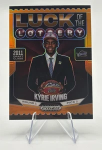 2024-25 Prizm Black - Kyrie Irving Luck of the Lottery Orange Prizm /49 - Picture 1 of 2