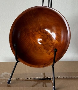 California - Redwood Turned Carved Wood Bowl Signed The Tree People Percy, CA !! - Picture 1 of 11