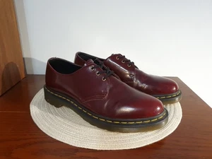Dr. Martens Cherry Red Oxford Vegan Shoes Size UK 10 - Picture 1 of 24