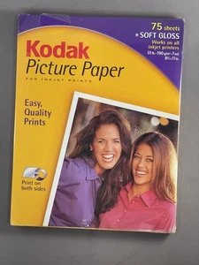 NEW Kodak Picture Photo Paper Soft Gloss 75 Sheets 8-1/2” x 11” NIP - Bild 1 von 3