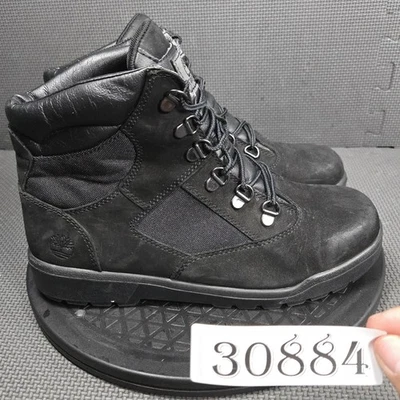 Timberland Boots Boys Size 7 Black Field Boot Hiking Leather Nylon A1698 44990 - Image 1 of 4