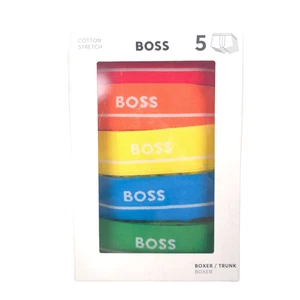 HUGO BOSS Essentials Boxershorts Bunt 5er Pack Baumwolle Herren Größe L - Bild 1 von 6