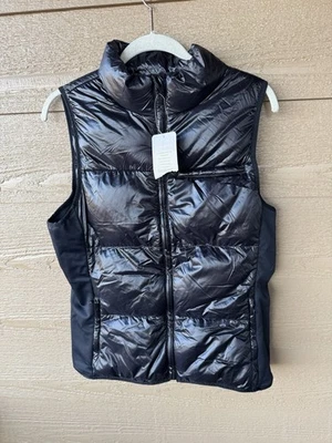 Chaleco Fabletics Mujer Grande Negro Elliot Embalable Puffer Cremallera Completa Nuevo Con Etiquetas #276 Foto 1 de 4