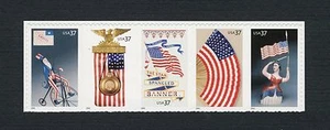 2003 Scott #3776-3780 - 37¢ - Old Glory - Strip of 5 - Mint NH - Picture 1 of 1