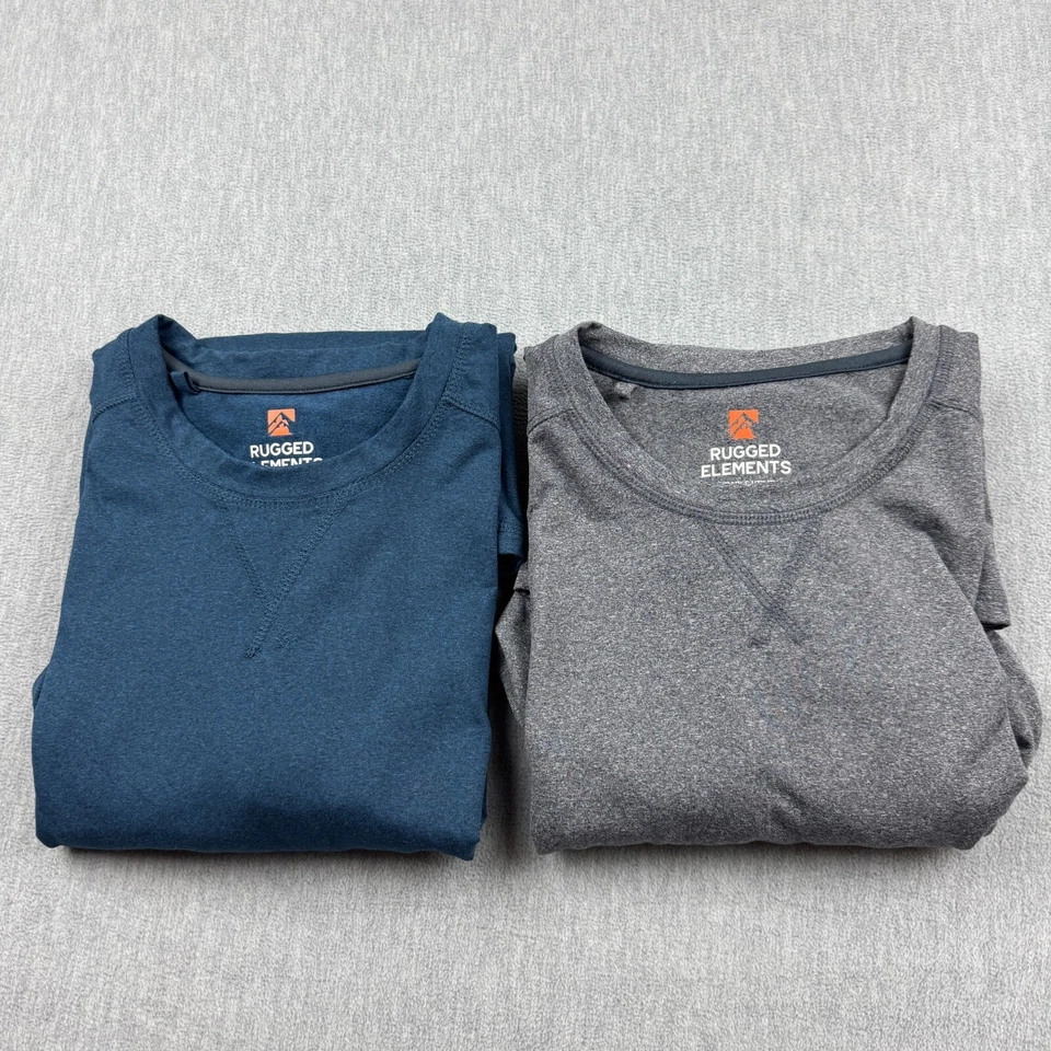 Rugged Elements T Shirt Mens XL Stretch Long Sleeve Durable Utility Lot Of 2 Tee - Image 1 of 4