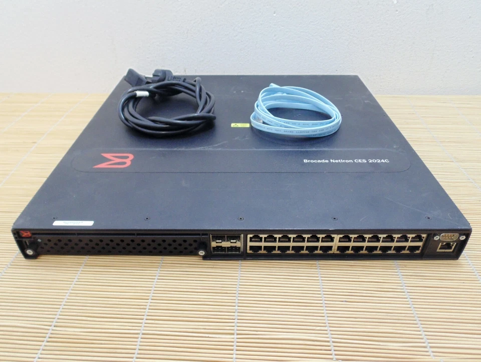 Brocade NetIron NI-CES-2024C-MEPREM-AC CES 2024C 24 RJ45 ports 1G 4x SFP 1x PS - Bild 1 von 1