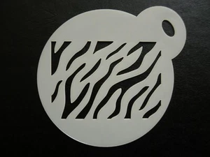 Stencil 60 mm pelle zebrata immagine design biscotti, torte, artigianato e pittura viso - Foto 1 di 1