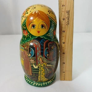 Babushka Russian Nesting Dolls from Russia Signed Hand Painted 7 Dolls - Picture 1 of 23