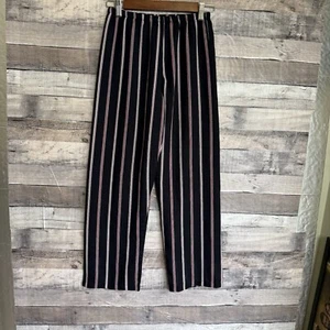 Brandy Melville Pull on Striped Dress Pants Fully lined Polyester Pants Small - Picture 1 of 12