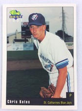 1991 St. Catharines Blue Jays-Classic BEST Baseball Card-Chris Kotes