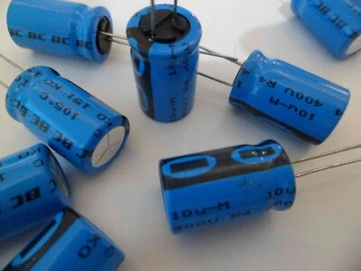 5 x 10uF 400V BC/Vishay 151 Capacitor 105 degC Long Life High Reliability NEW