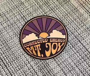 Mt. Joy Connected Energy lila gelb Sonne Wolken Retro Vinyl Aufkleber - Bild 1 von 1