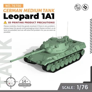 SSMODEL 700V1.9 OO Scale Military Model Kit German Leopard 1A1 Medium Tank - Bild 1 von 5