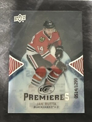 2017-18 Upper Deck Ice Rookie Premieres 111 Jan Rutta Chicago Blackhawks - Image 1 of 2