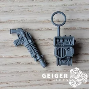 40K Astra Militarum Krieg Bits | Krieg Command Squad | Vox Pack + Lasgun Set - Bild 1 von 1