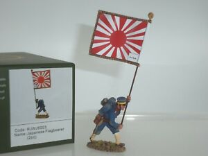 TEAM MINIATURES RJWJ6003 JAPANESE ARMY INFANTRY FLAGBEARER MARCHING TOY SOLDIER