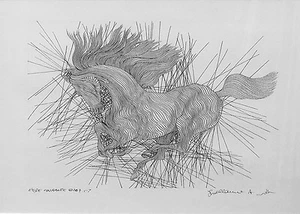 GUILLAUME AZOULAY "ETUDE COURANTE" 2007 | SIGNED ORIGINAL PENCIL/INK | GALLART - Picture 1 of 4