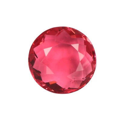 Tourmaline Round Cut 140 Carat Lab Created Hydrothermal Gemstone for Bands - Image 1 of 4