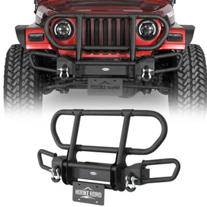 Rock Crawler Front Bumper w/Grille Brush Guard for Jeep Wrangler YJ TJ 1987-2006 - Picture 1 of 18