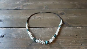 Collar Turquesa Vértebras Serpiente de Cascabel Suroeste De Colección 21" - Imagen 1 de 8