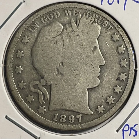 1897-S  Barber Half Dollar - FREE SHIPPING - P15-19 Cover