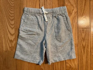 EUC Carters Kids Boys Heather Grey Pull On Cotton Shorts Size 6 - Picture 1 of 3