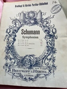 Orchestral Library Schumann Symphony No 2 Score and Parts 500 more available - Picture 1 of 18