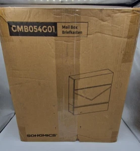 Songmics-Briefkasten-Mail Box- Sichtfenster, mit Schloss, Deckel, Zeitungsfach - Bild 1 von 14