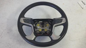 2015-2019 GMC Yukon XL 1500 Steering Wheel Black Multifunction 15 16 17 18 19 - Picture 1 of 8
