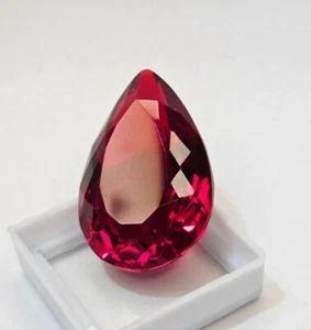 Splendida pietra preziosa sfusa certificata EGL taglio pera naturale rubino rosso 59+ ct - Foto 1 di 10