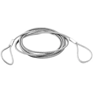 Alfa Logistik Stahlseil 3-20mm 1-50m - Stahlseil mit Ösen - Drahtseil - Bild 1 von 4