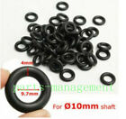 60pcs Tyre Tire Changer Foot Pedal Rubber 9.7x4mm Air Control Valve Seal O-Ring