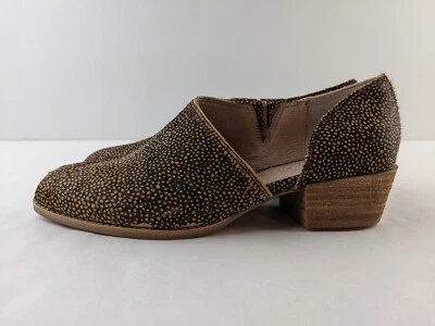Zapato Madewell The Lucie pelo de becerro manchado mujer 7 cuero D'Orsay tacón bloque Foto 1 de 4