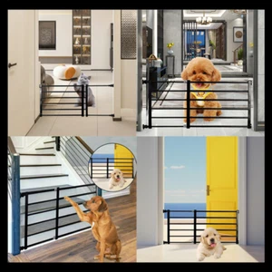 Baby Safety Gate Pet Dog Barrier Stair Safe Secure Doorway Guard retractable UK - Picture 1 of 22