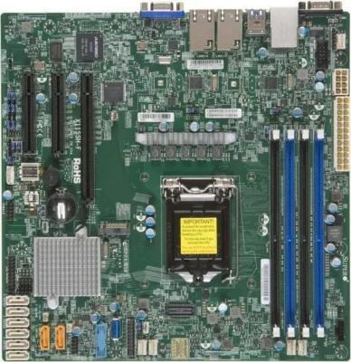 Supermicro MBD-X11SSH-F LGA 1151 Intel C236 DDR4 Server M-ATX Motherboard - Image 1 of 2