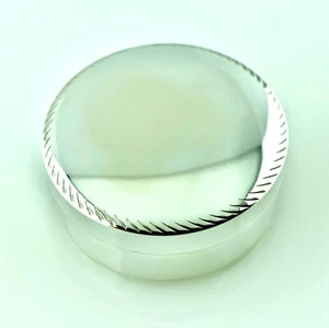 PORTAPILLOLE ARGENTO 800 VINTAGE TONDO FATTO A MANO SCATOLINA DA COLLEZIONE 40mm - Picture 1 of 8